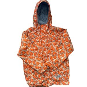 SIMS Jacket Boys XL Orange Camo Snowboard Ski Insulated Coat Winter Hood